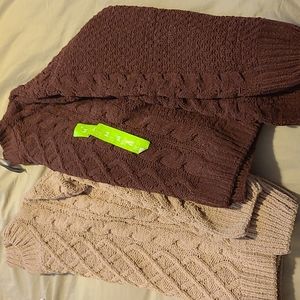 New sweater ,pink and burgundy